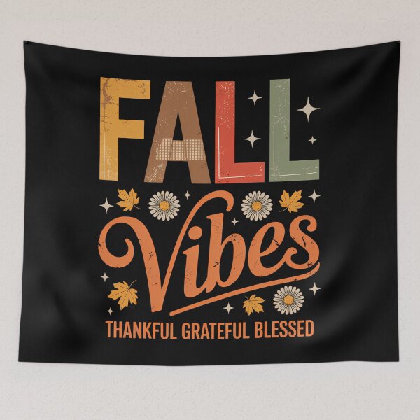 Item preview, Fall Vibes Thankful Grateful Blessed Autumn designed and sold by aidenpier.