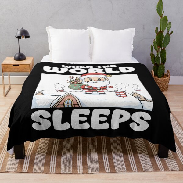 Item preview, WHEN THE WORLD SLEEPS - CHRISTMAS SANTA CLAUS designed and sold by KEF Custom.