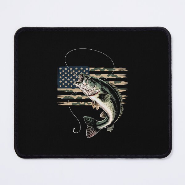 Item preview, Fishing Camouflage US American Flag Fish Fisherman designed and sold by aidenpier.