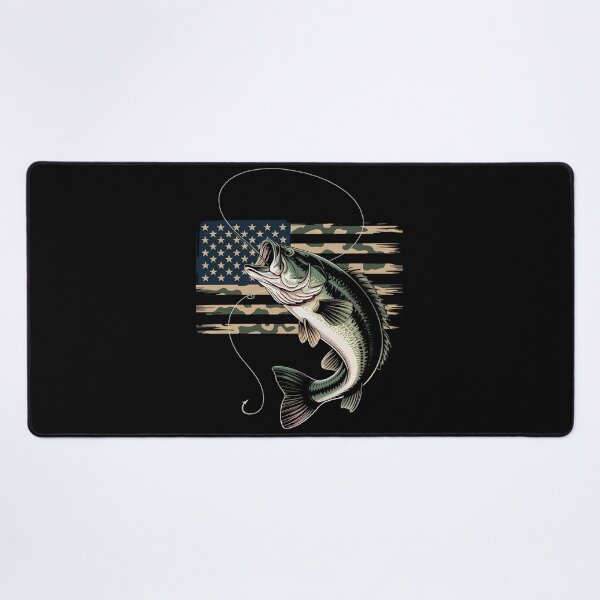 Item preview, Fishing Camouflage US American Flag Fish Fisherman designed and sold by aidenpier.