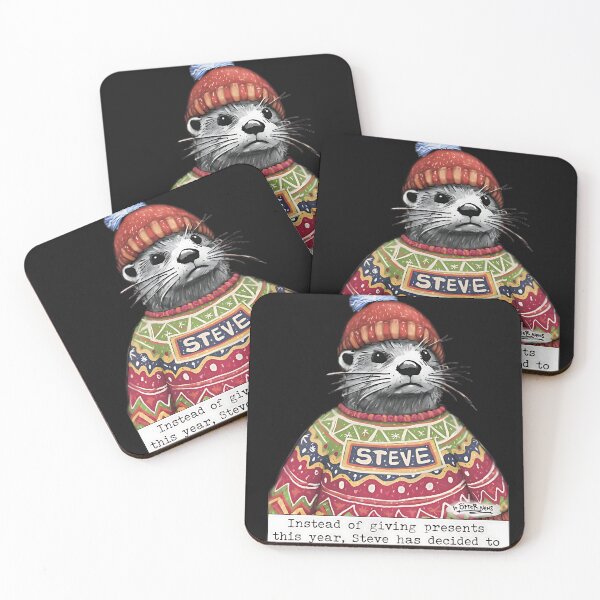 Item preview, Funny Otter Christmas Shirt – Steve Ugly Christmas Sweater Parody Tee, Holiday Humor Gift designed and sold by campbellnettieq.