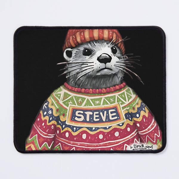 Item preview, Funny Otter Christmas Shirt – Steve Ugly Christmas Sweater Parody Tee, Holiday Humor Gift designed and sold by campbellnettieq.