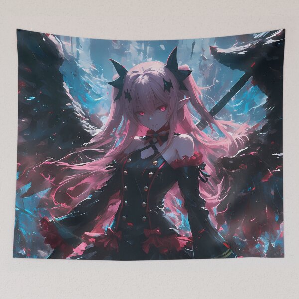 Item preview, Krul Tepes Dark Queen Seraph Of The End Crimson Gothic Fantasy Anime designed and sold by HumbertoValveno.