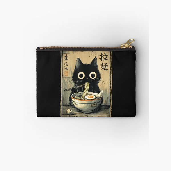 Item preview, Kawaii Ramen Cat Retro Japanese Noodles Artwork designed and sold by cawtoon.