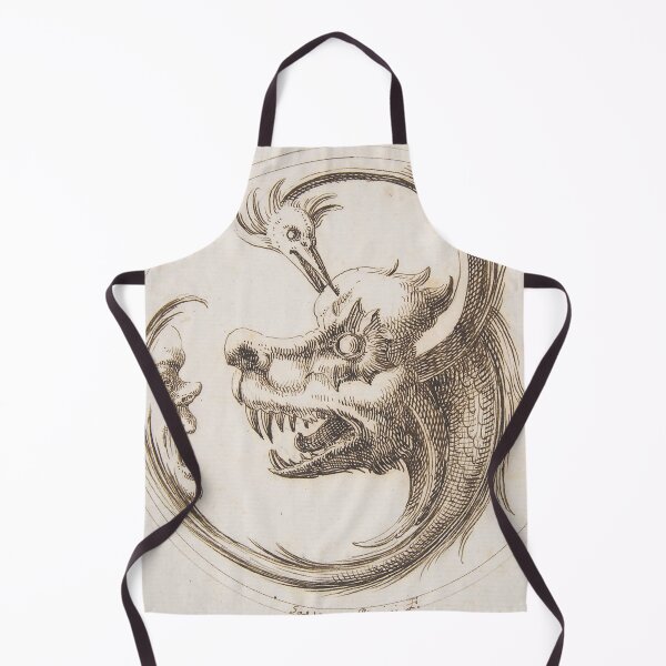 Item preview, Two Beasts and a Human Mask within a Circle designed and sold by AnimaliaStar.