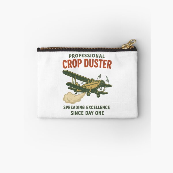 Item preview, Professional Crop Duster – Funny Retro Plane Pun Design designed and sold by inkoutninja.