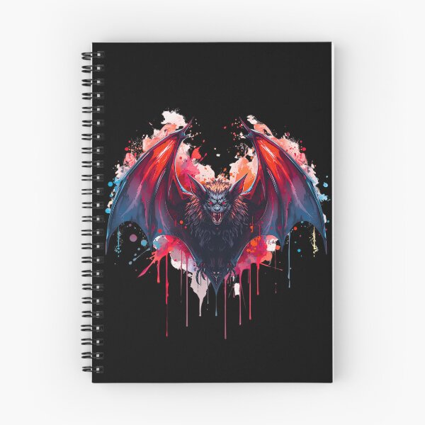 Item preview, Vampire Bat King – Glowing Neon Watercolor Halloween Bat Art | Fantasy Design designed and sold by ColorSplash123.