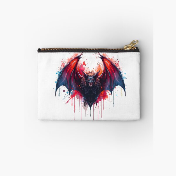 Item preview, Vampire Bat King – Glowing Neon Watercolor Halloween Bat Art | Fantasy Design designed and sold by ColorSplash123.