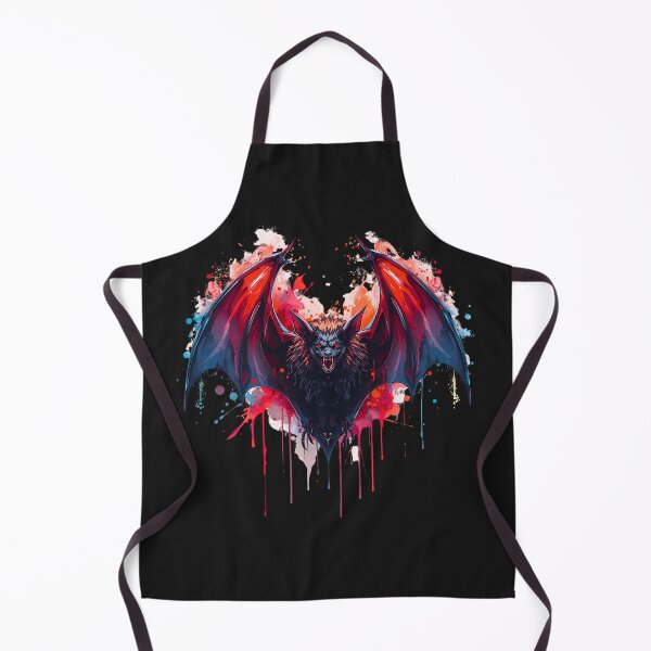 Item preview, Vampire Bat King – Glowing Neon Watercolor Halloween Bat Art | Fantasy Design designed and sold by ColorSplash123.