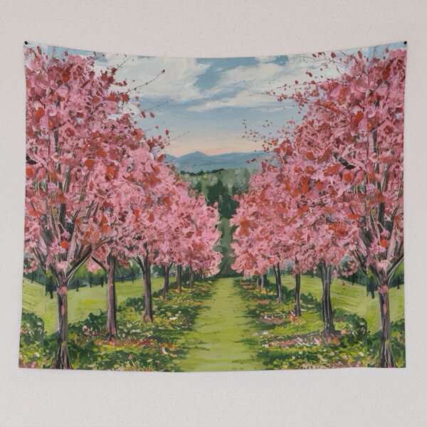 Item preview, French Countryside: Blossoming Pathway designed and sold by CARRAANN.