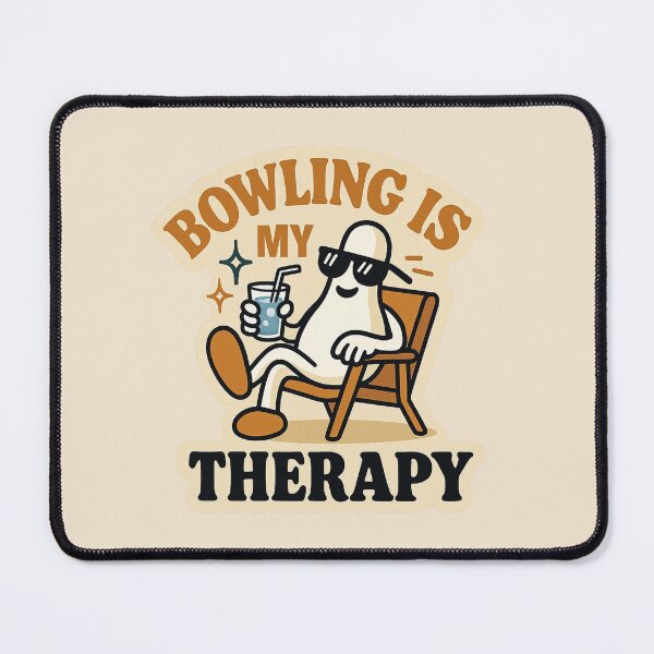 Item preview, Bowling Is My Therapy - Funny designed and sold by Myra365Art.