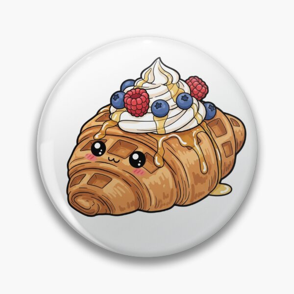 Item preview, Berry Sweet Chibi Croffle: Flaky, Waffled, and Wonderfully Whimsical designed and sold by Tasting the World .