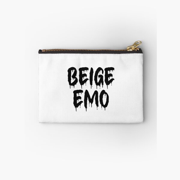 Item preview, BEIGE EMO BLACK ON WHITE BLOOD DRIP designed and sold by RomeArtCo.