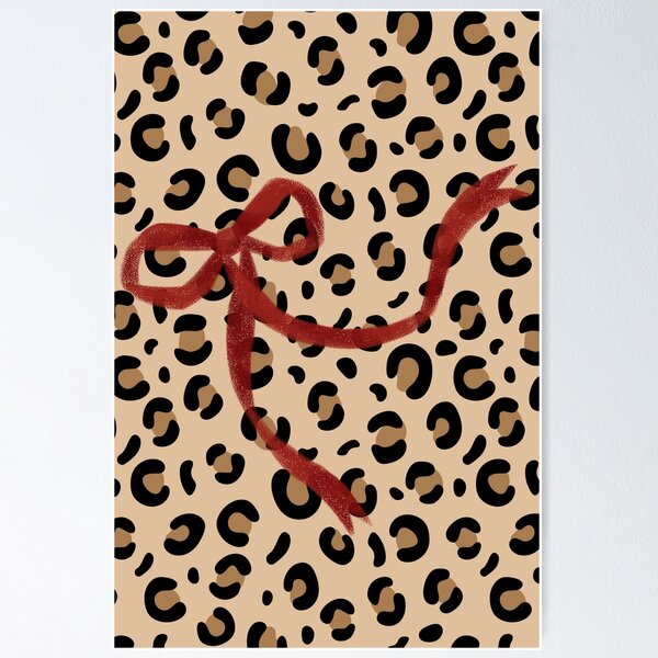 Item preview, Cheetah Red Bow designed and sold by madison ellington.