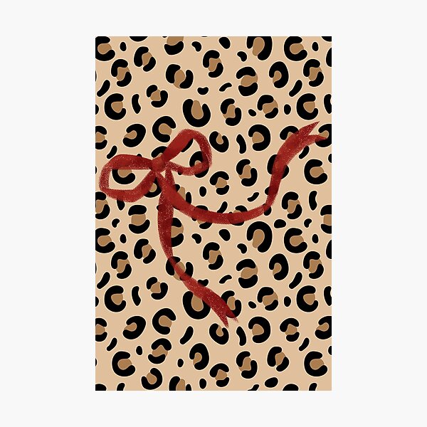 Item preview, Cheetah Red Bow designed and sold by madison ellington.