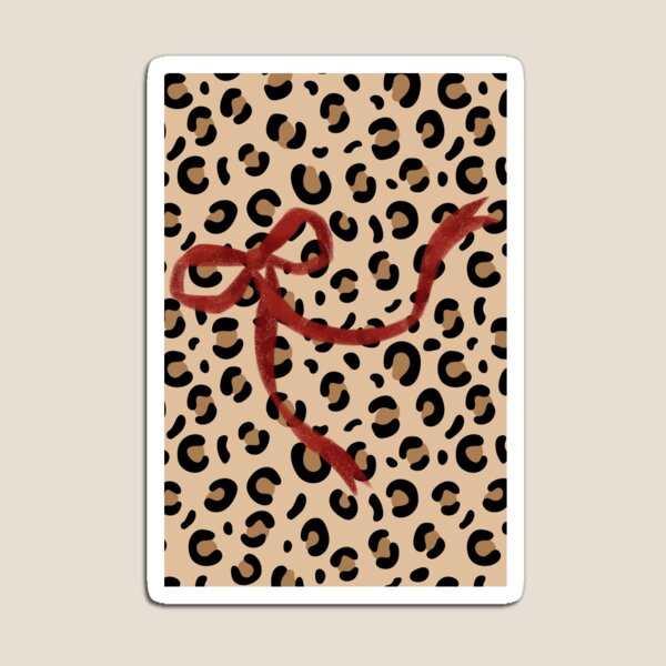 Item preview, Cheetah Red Bow designed and sold by madison ellington.