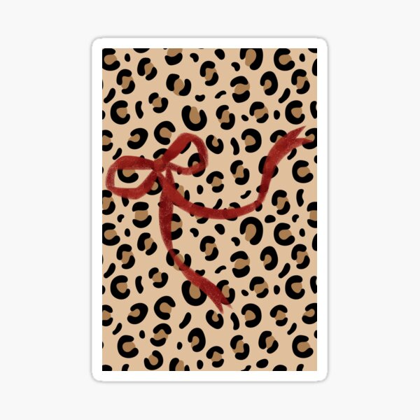 Item preview, Cheetah Red Bow designed and sold by madison ellington.