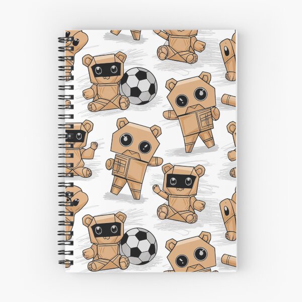 Item preview, Cute Cardboard Box Robot Pattern with Soccer Ball designed and sold by Ed & Harmony.