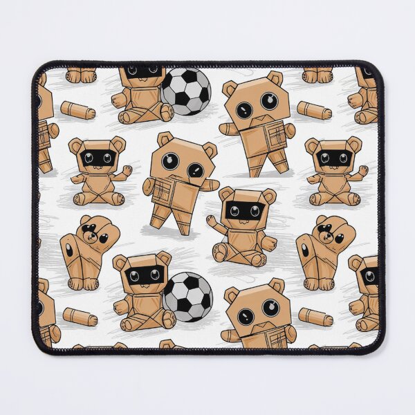 Item preview, Cute Cardboard Box Robot Pattern with Soccer Ball designed and sold by Ed & Harmony.
