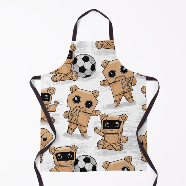 Item preview, Cute Cardboard Box Robot Pattern with Soccer Ball designed and sold by Ed & Harmony.