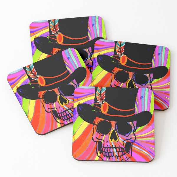 Item preview, Skull with Top Hat & Feather designed and sold by ViaARTfactory.