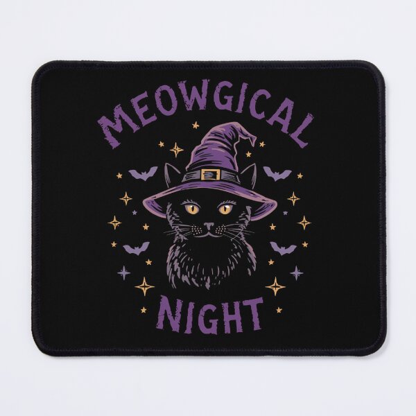 Item preview, Witch Cat Meowgical Night Halloween Art designed and sold by Clawvera.