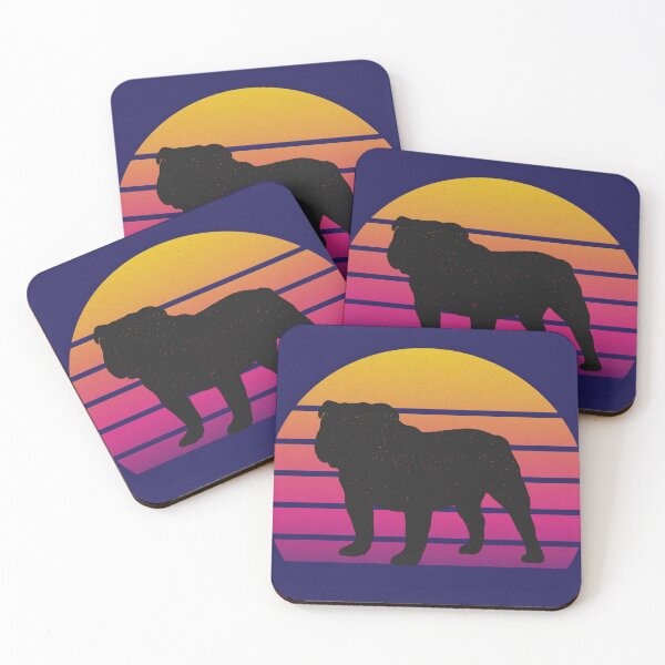 Item preview, Retro Sunset Bulldog designed and sold by Polygon Mountain.