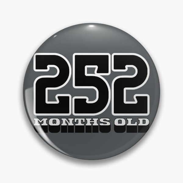 Item preview, 252 Months Old — Funny 21st Birthday Gag Design designed and sold by downUnderInk.