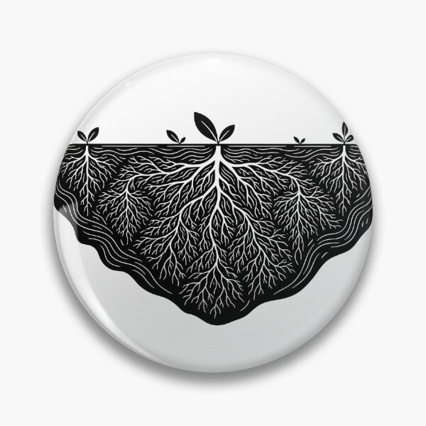 Item preview, Mycelial Network - Solarpunk Symbol of Community designed and sold by MintedMinds.