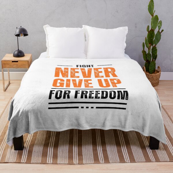 Item preview, NEVER GIVE UP - FIGHT FOR FREEDOM designed and sold by NATIONALDIVORCE.