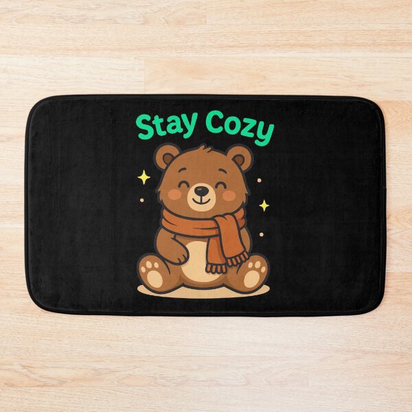 Item preview, Stay Cozy Cute Bear Winter Illustration designed and sold by graphicnew.