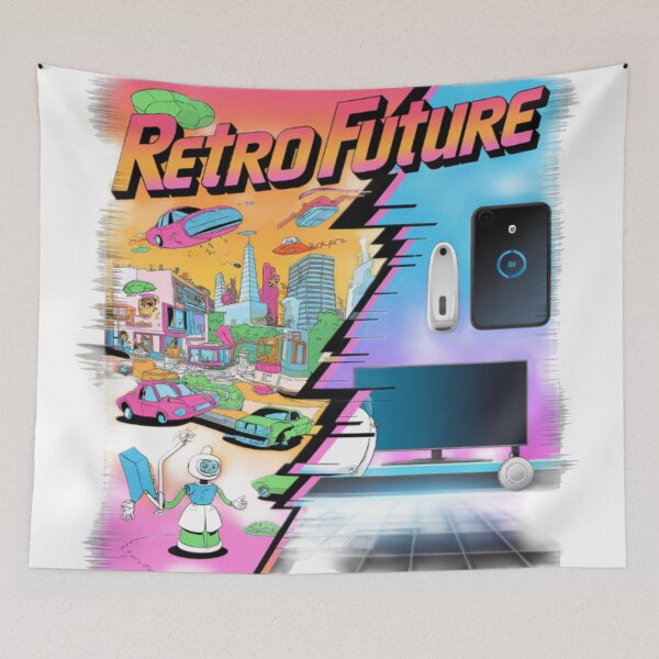 Item preview, Retro Future // Two Worlds Collide designed and sold by ClearPulse.