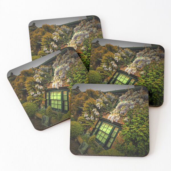 Item preview, Cottage draped in vibrant Wysteria. designed and sold by Ian Ramsay.