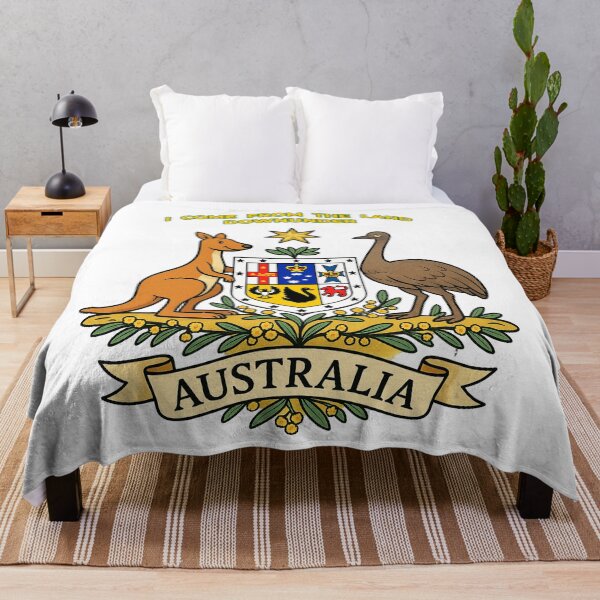 Item preview, Australian Coat of Arms – Cartoon Style Emu & Kangaroo Design designed and sold by Michael van der Hoorn.