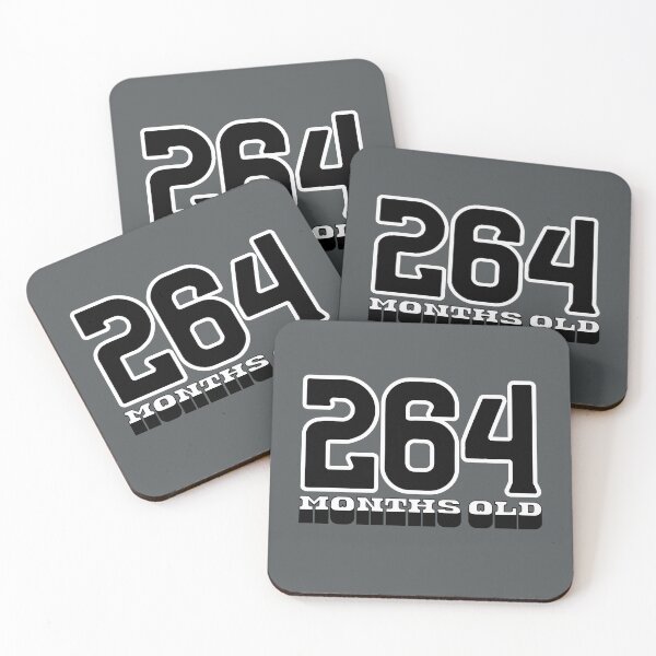 Item preview, 264 Months Old — Funny 22nd Birthday Gag Design designed and sold by downUnderInk.
