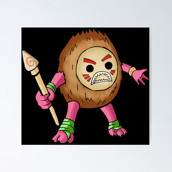 Item preview, Kakamora The Cute Coconut Monster Active T-Shirt designed and sold by chirmas55.