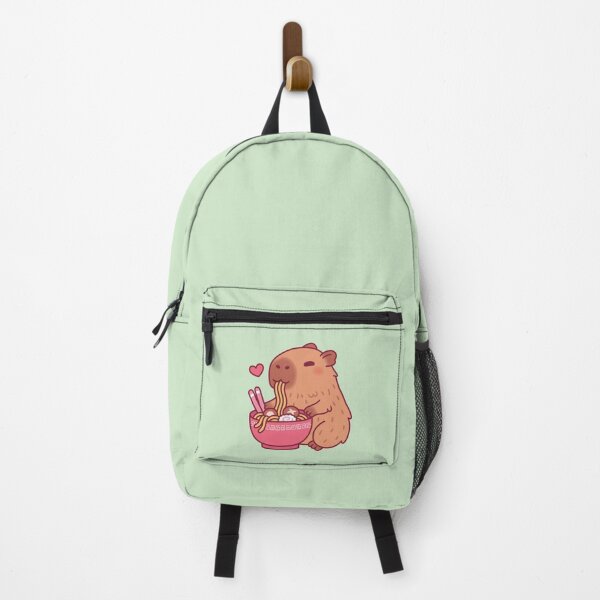 Item preview, Cute Capybara Loves Eating Ramen Noodles designed and sold by rustydoodle.