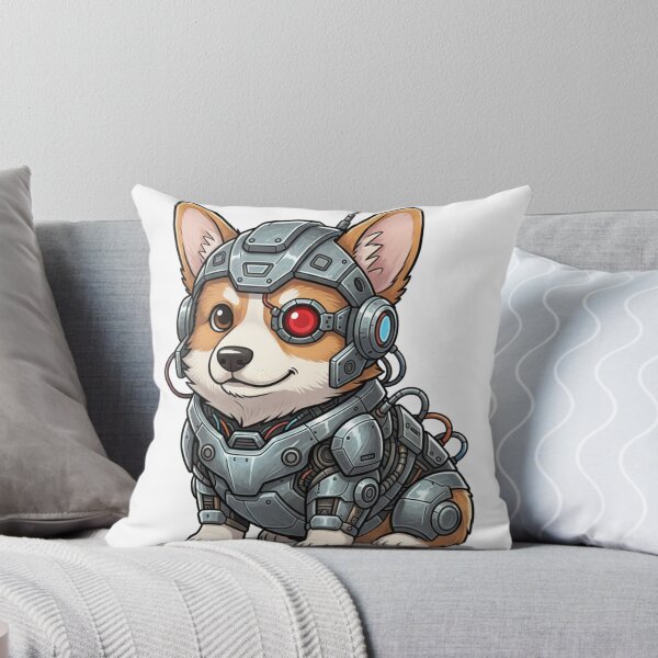 Item preview, Cyberpunk Corgi - Cute Robot Dog Character designed and sold by sanjustudio.