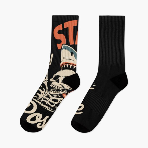 Item preview, Positive Skeleton Shark Funny Halloween Funny designed and sold by LunaCrazeArt.