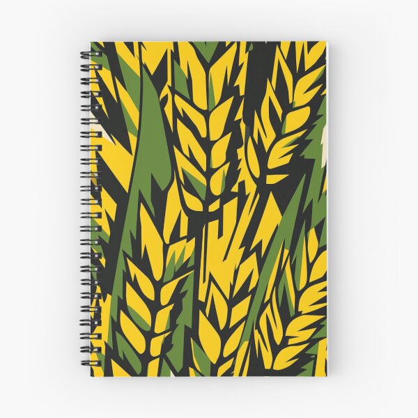 Item preview, Bold Yellow Green Wheat Grain Abstract Pattern designed and sold by Ed & Harmony.