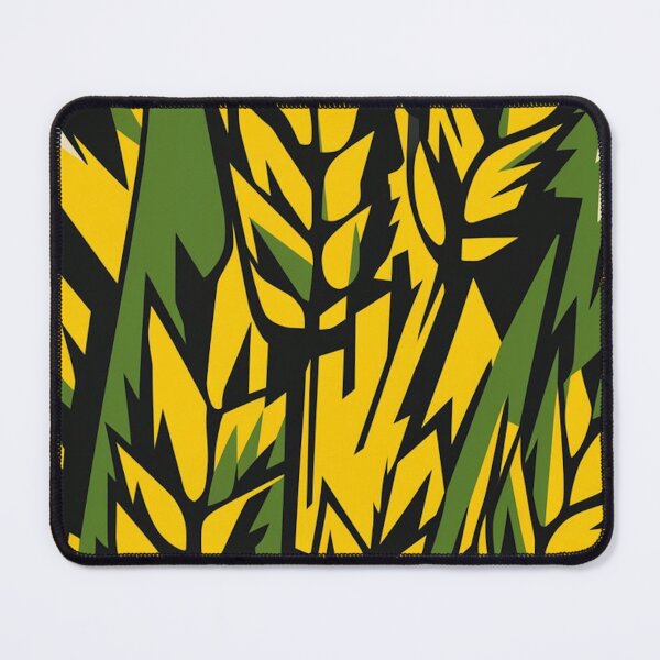 Item preview, Bold Yellow Green Wheat Grain Abstract Pattern designed and sold by Ed & Harmony.