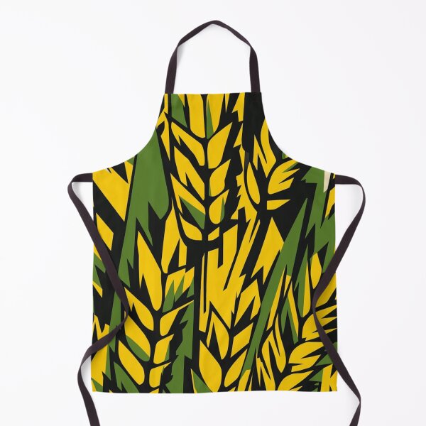 Item preview, Bold Yellow Green Wheat Grain Abstract Pattern designed and sold by Ed & Harmony.