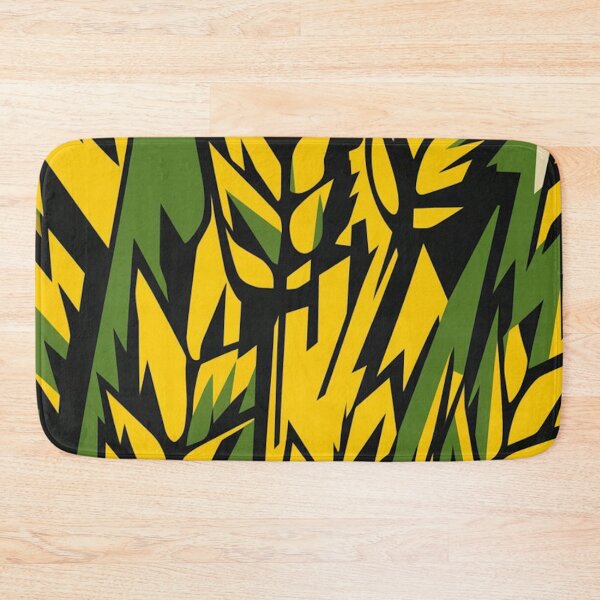 Item preview, Bold Yellow Green Wheat Grain Abstract Pattern designed and sold by Ed & Harmony.
