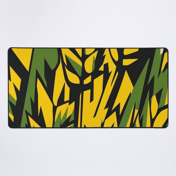 Item preview, Bold Yellow Green Wheat Grain Abstract Pattern designed and sold by Ed & Harmony.