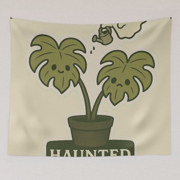 Item preview, Haunted Houseplant Society – Cute Ghost Plant Sticker designed and sold by EntropyArts.