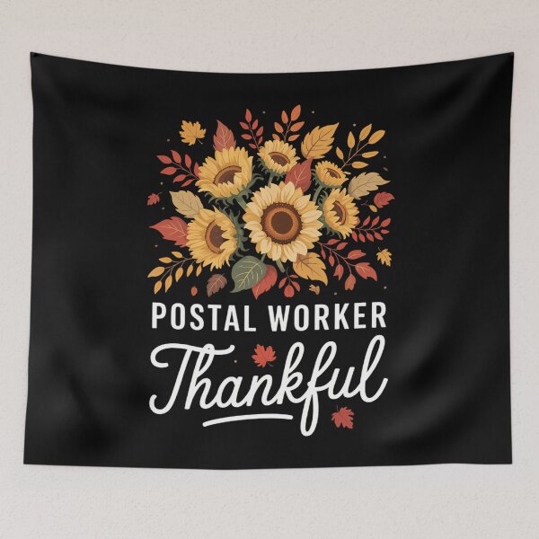 Item preview, Postal Worker Thankful Thanksgiving designed and sold by LunaCrazeArt.
