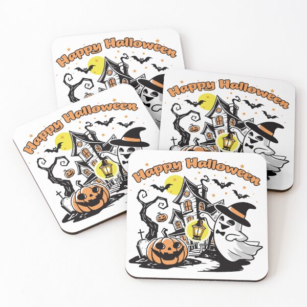Item preview, Happy Halloween – Spooky Fun Haunted House Design_WH designed and sold by AckeeWolf.