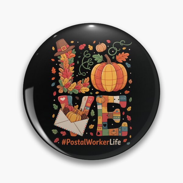 Artikelvorschau, Postangestellter Thanksgiving Job Team Kürbisse entworfen und verkauft von LunaCrazeArt.