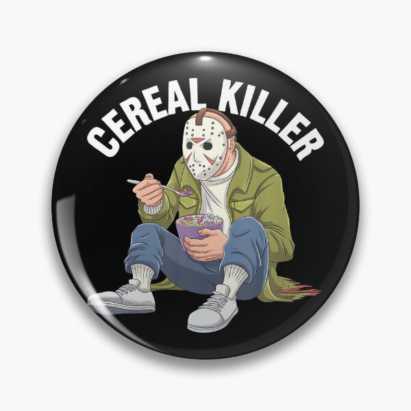 Item preview, Cereal Killer Funny Halloween Horror Movie Masked Man designed and sold by LouisaOReilly.