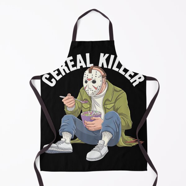 Item preview, Cereal Killer Funny Halloween Horror Movie Masked Man designed and sold by LouisaOReilly.